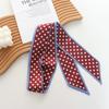 2025 New High-Grade Spring and Summer Retro Dots Narrow Small Silk Scarf Women's Suit Tie Hair Ribbon Scarf Headband