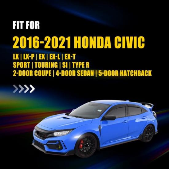 Switchback Sequential Turn Signal LED Side Marker Lights For Honda Civic 16-21 A