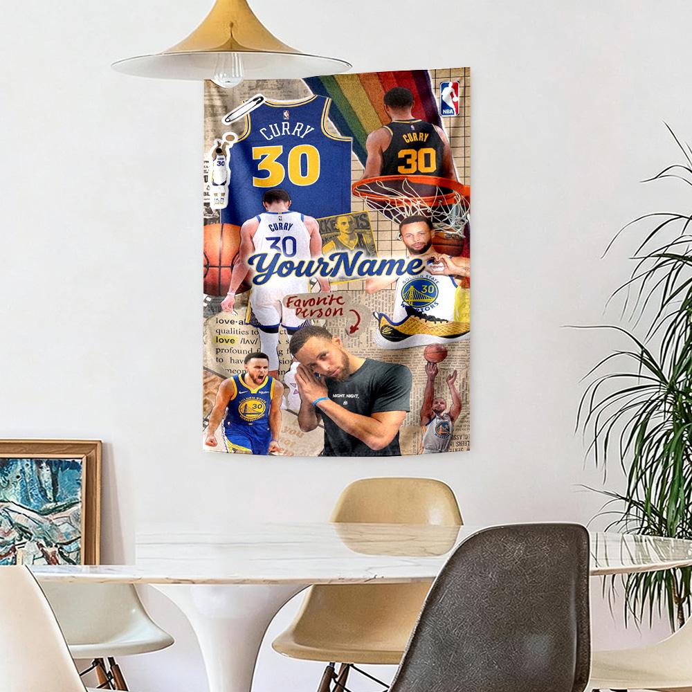 Curry Custom Your Name Wall Decor Tapestry Art For Pet Memorial Birthdaywedding Party Backdrop Family Gift