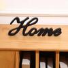 Wood Letter Word Sign Home Smile Unfinished Hanging Sign Home Wall Decoration Craft