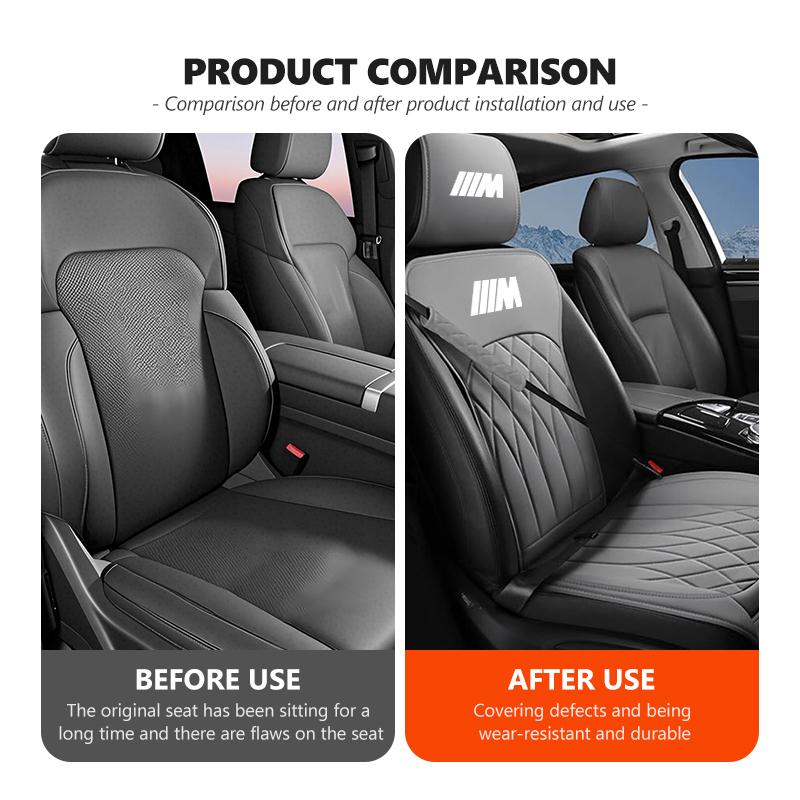 DHCD8 Car Seat Cover Protector Front Rear Back Summer Cushion Pad Mat For BMW 1 3 5 7 Series M F01 F20 F10 F13 E52 E53 E60 E93
