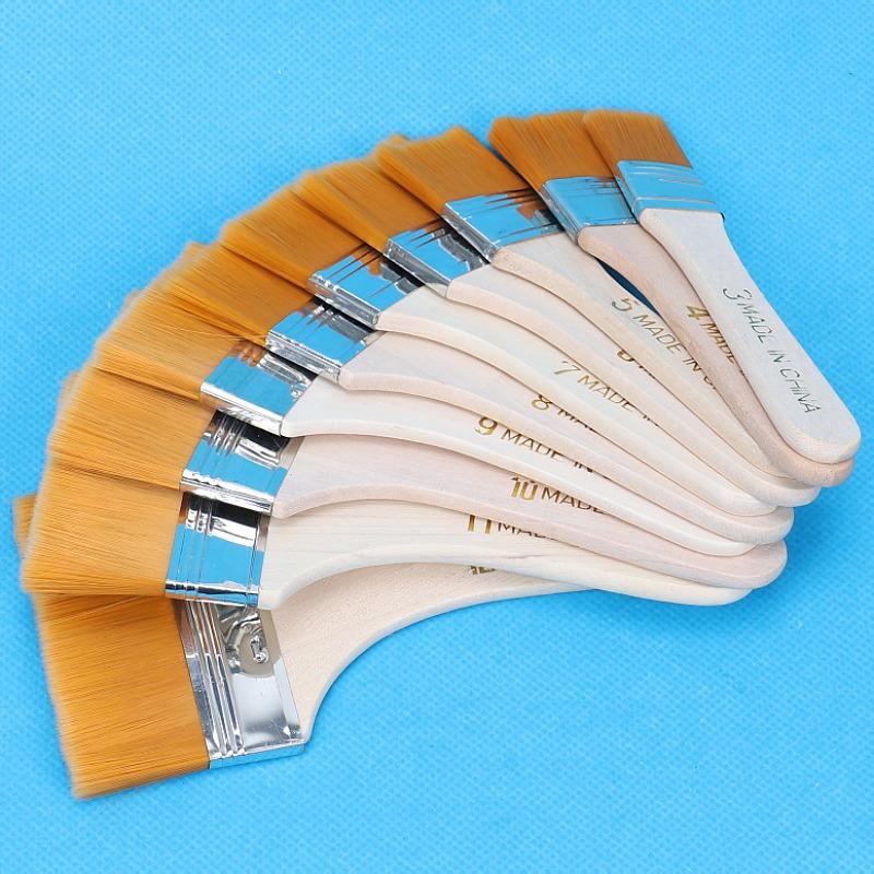 Набор нейлоновых кистей для масляной живописи №. 1–12
