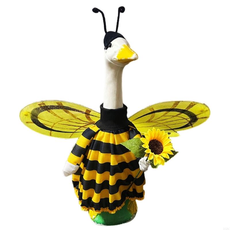 Decorative Geese Costume with Wing for Geese Statue Garden Yard Decoration Spring Geese Outfit For Festival Celebration