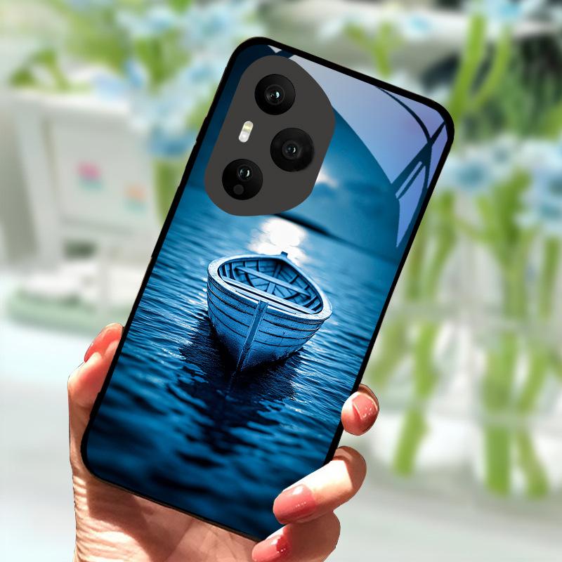 Чехол для Honor 400 Pro 5G Роскошный Закаленное Стекло Противоударный Чехол Для Honor400 Pro 400Pro Задняя Панель Телефона Ударопрочный Fundas Capa