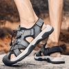 2025 Summer New Bag Head Sandals Cowhide Large Size Thick-soled Breathable Outdoor Beach Shoes Trendy Casual Men's Shoes