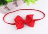 12 Colour Baby Girls Elastic Hair Band Accessories Grosgrain Ribbon Hair Bows and Headbands for Infants Newborns