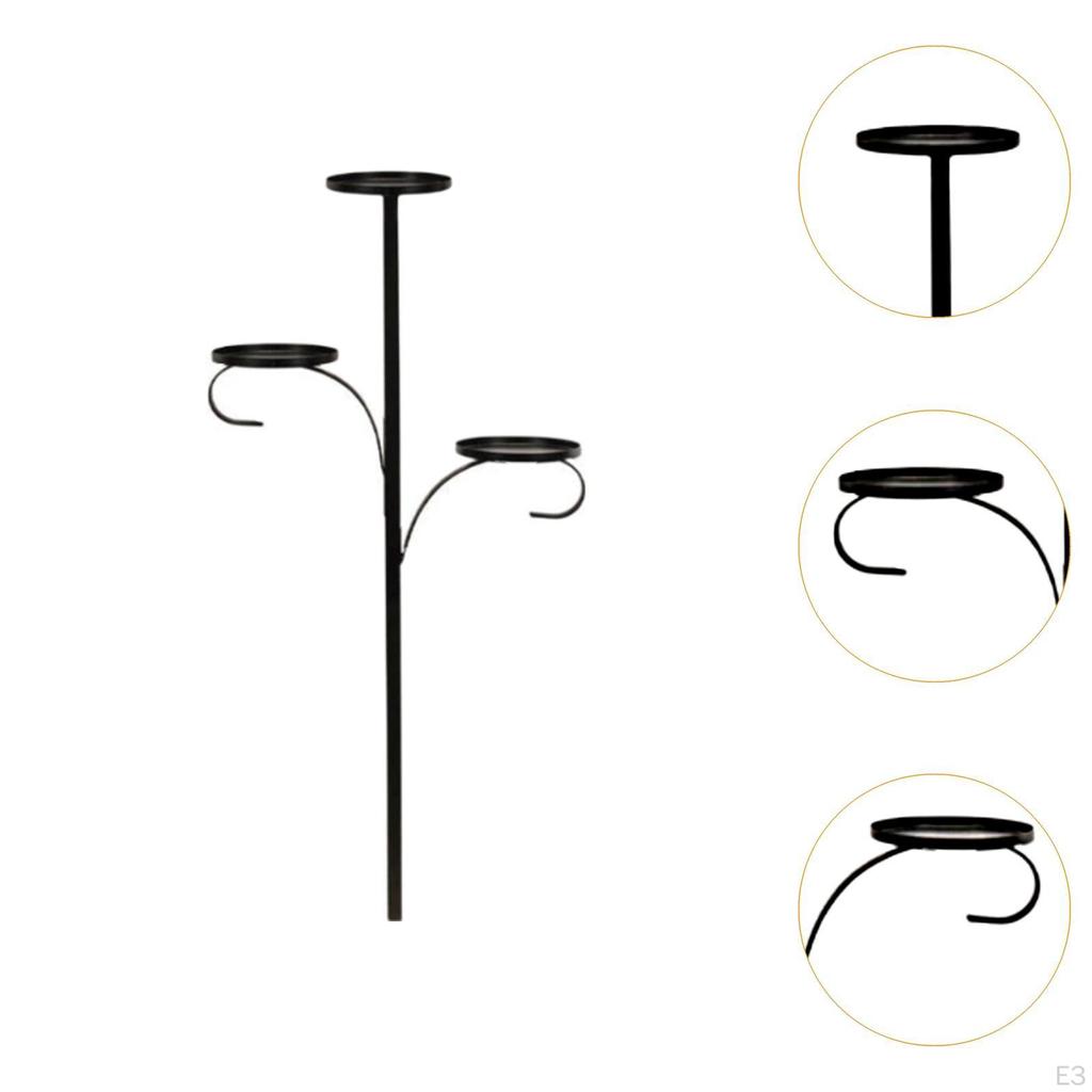 Тройные елочные украшения, подсвечник, украшение, основа для украшения домашней вечеринки