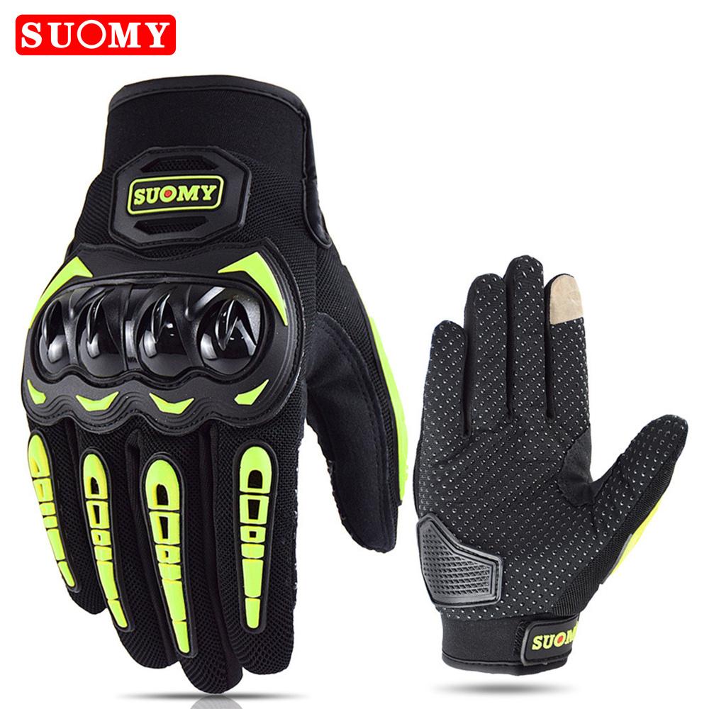 Suomy Lady Pink Motorcycle Gloves Women Summer Mesh Breathable Motocross Motorbike Moto Racing Gloves Touch Screen Gloves Men