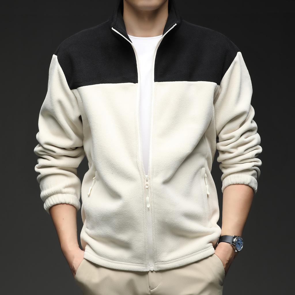 Осенне-зимние флисовые толстовки с капюшоном, с длинным рукавом, двусторонние, теплые, удобные, лоскутные, кардиган, куртка