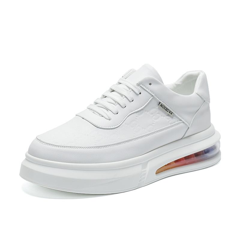 Мужская обувь тренд мода белые туфли летние воздушная подушка подошва европейские товары Вэньчжоу мужская обувь физическая прямая трансляция встряхнуть быстрая прямая поставка