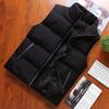 Casual Thickened Men's Cotton Jacket Vest Winter Handsome Young Men's Stand Collar Warm Vest