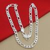 1Pc Fashion Classic Men And Women Necklace Silver Necklace Sweater Chain Unisex Necklace