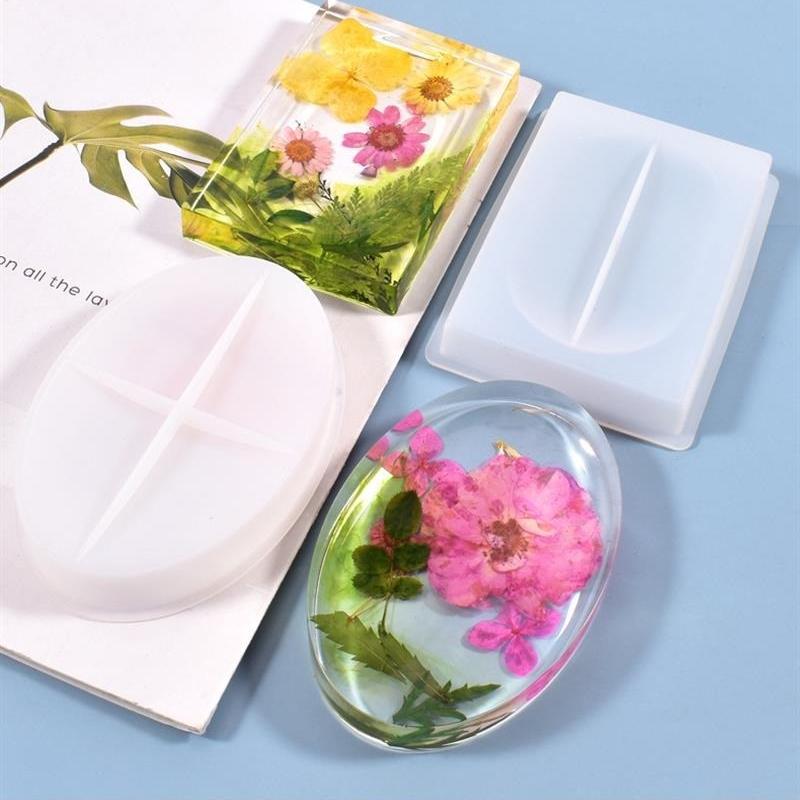 Handmade Soap Holder Storage Box Mold Epoxy Resin Mold Soap Dish Leaking Drain Box Practical Silicone Mold Making Decoration