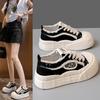 Thick-soled Heightening Low-top Canvas Shoes for Women's 2025 Spring New Little White Shoes Versatile Student Sports and Leisure Board Shoes Tide