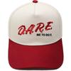D.A.R.E. ME TO DO IT. Truck Driver Hat Embroidery Vintage Color Matching Baseball Cap for Men and Women