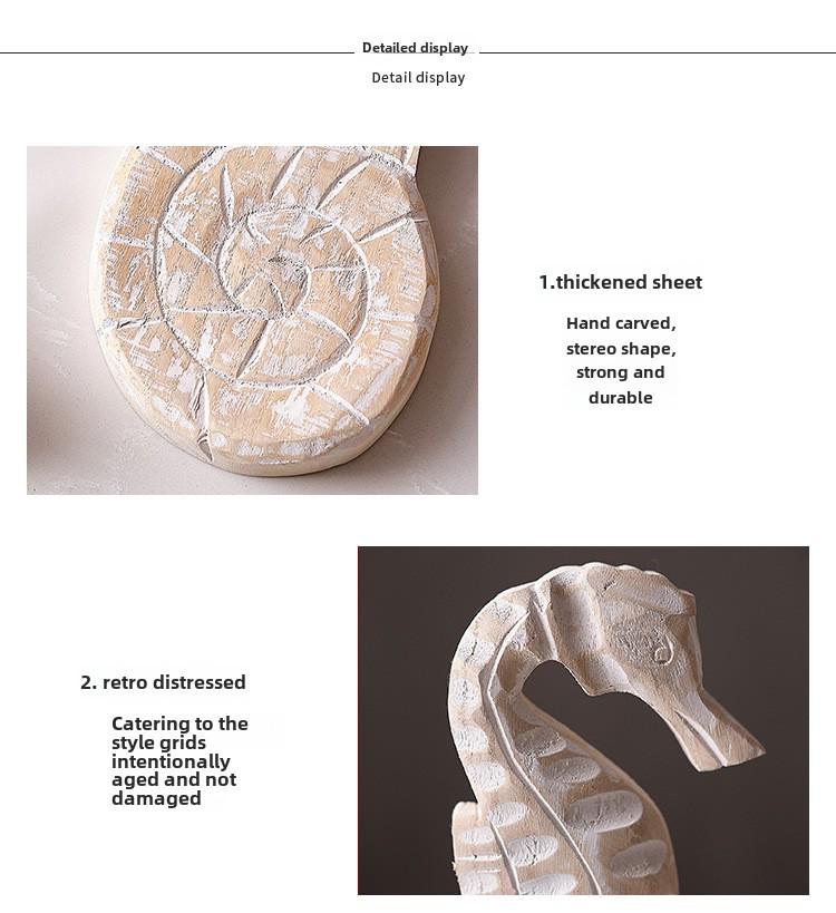 Средиземноморский декор в океанской тематике: Морская звезда, морской конек и раковина для гостиной и ресторана