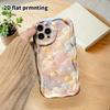 Phone Case: 2D Flat Design Suitable for iPhone 18 17 16 15 14 13Pro Protective Case, Stars, Moon, Clouds, Pink-purple Glitter Sea, Christmas and Hallo