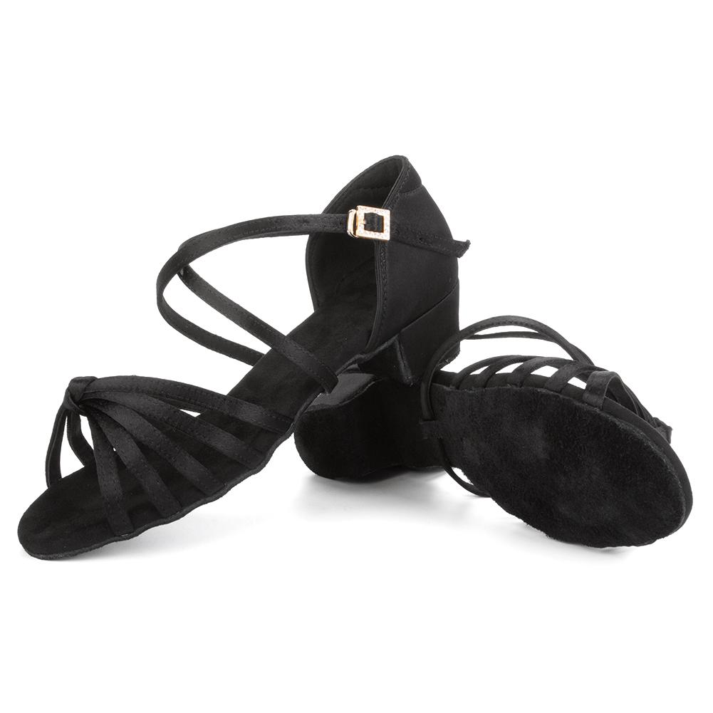 Женская обувь для латинских танцев, обувь для бальных танцев сальса, танго, на низком каблуке, мягкая подошва, каблук 7 см