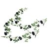 2pcs Artificial Black Rose Vine 78.7in Unique Faux Rose Vine Garland for Wedding Holiday Wall Decoration