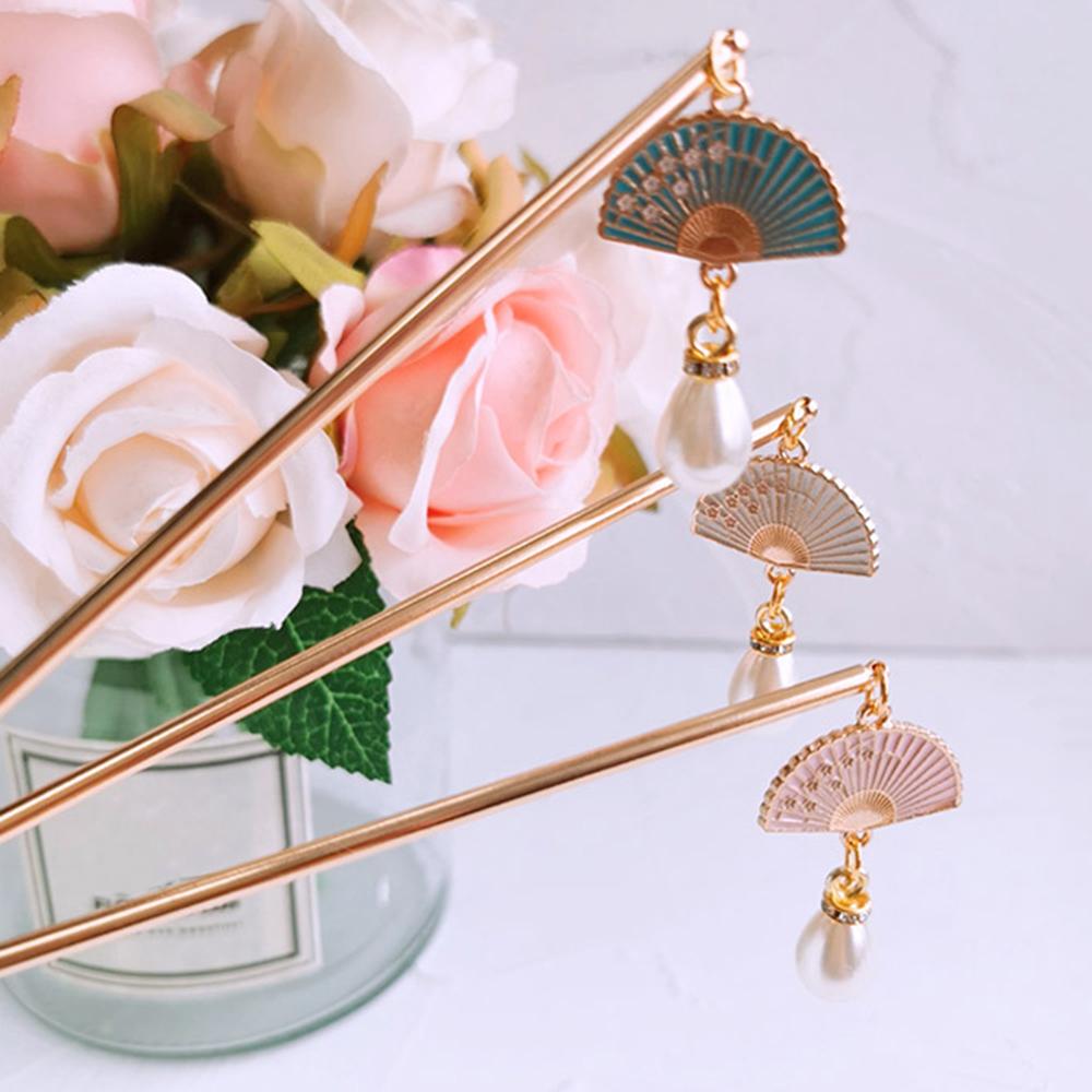 Retro Chinese Hairpin with Durable Alloy Material Pendant Hair Chopsticks for Cheongsam Chinese Clothes
