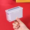 Коробка для хранения игральных карт Прозрачная пластиковая коробка для карточек Коробка-органайзер для визиток Подставка с защелкой