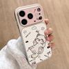Подходит для Apple 17 мультяшный игривый кот чехол для мобильного телефона iPhone15promax всесторонний 16 Pro свежий кожаный узор