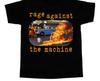 Хлопковая черная футболка унисекс группы Rage Against The Machine Полный размер TT110