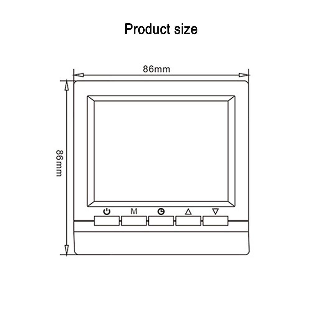 Smart Thermostat Hygrometer With Child Lock Backlight Battery Wired Thermostat Home Smart Water and Floor Heating Controller