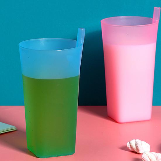 360 мл/380 мл соломенная чашка с гладкими краями, большая емкость, герметичная детская чашка для младенцев, студентов, студентов