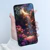 Чехол для Motorola Edge 20 Lite XT2139-1 Красивая Девушка Милое Сердце Кролик Черный ТПУ Силиконовая Задняя Крышка Для Чехла Moto Edge 20 Fusion