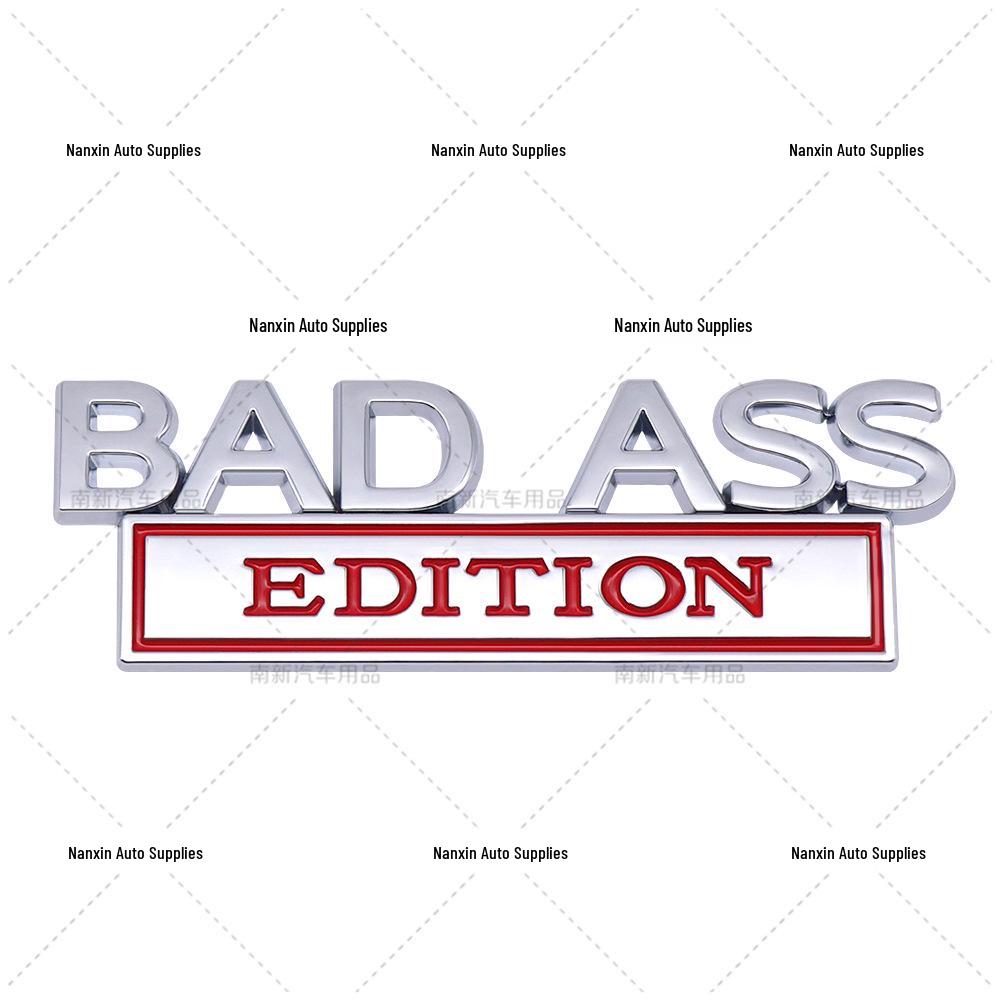 Bad Ass Edition Metal Car Decal for Vehicle Customization