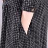 Plaid Dress Women's New Autumn and Winter Plus-size Loose Retro Over Knee Meat Cover Black Mid-length Dress