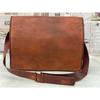 Мужская винтажная кожаная сумка-мессенджер через плечо для ноутбука, портфель из кожи Crazy Goat