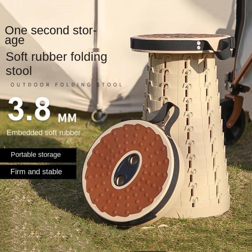 Collapsible Camping Stool Adjustable and Extendable Foldable Retractable Stool  Adult
