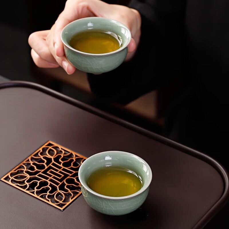 Chinese Ge Kiln 10-Piece Stone Tea Set