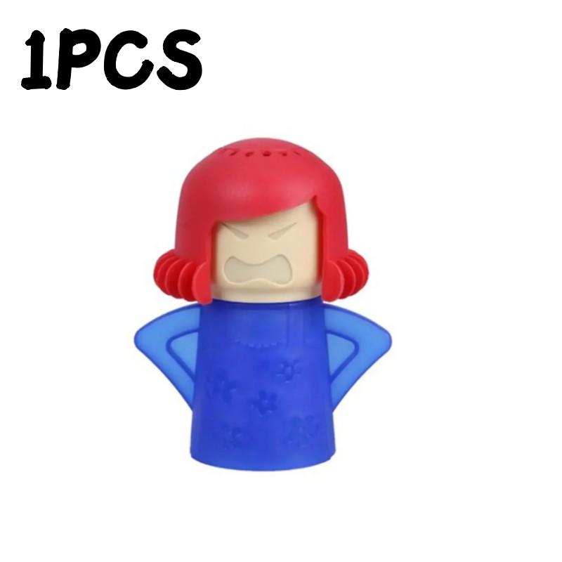 1-1pc Angry Mama Oven Steam Microwave Refrigerator Easily Remover Oil Dirt Fridge Deodorizer Kitchen Useful Cleaning Tools