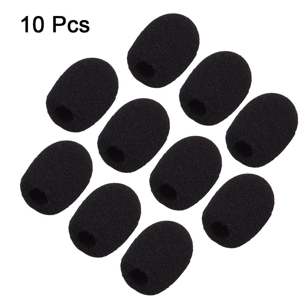 10pcs Windshied Protector Headset Foam Microphone Cover Replacement Mini Sponge