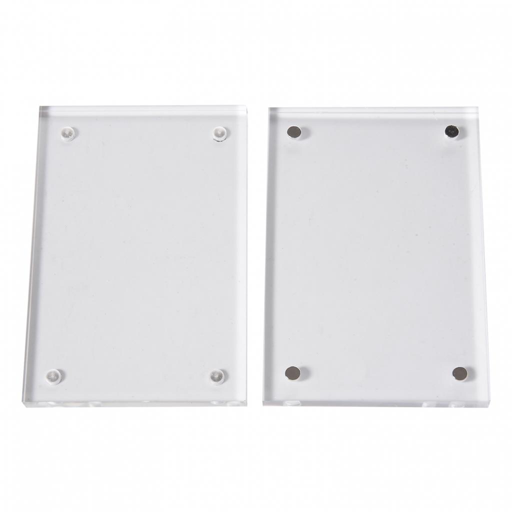 Transparent Acrylic Photo Frame Magnetic Poster Display Stand