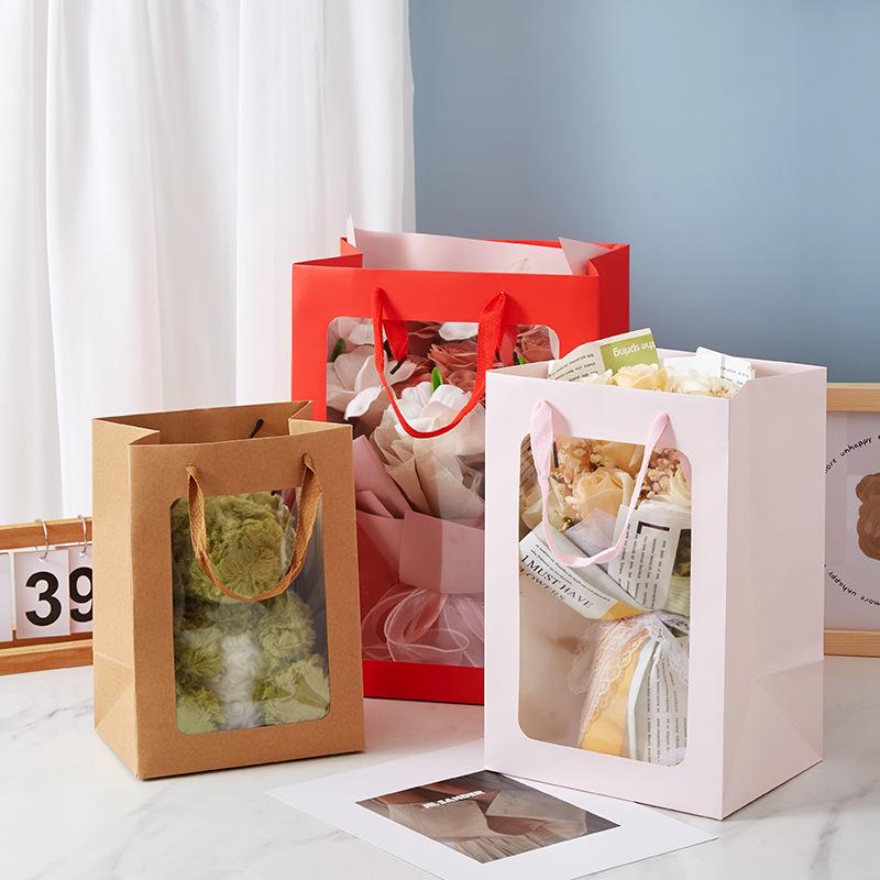 Прозрачная сумка-тоут с окном для цветов и кукол – Идеально подходит для подарков на Фестиваль Циси и День матери
