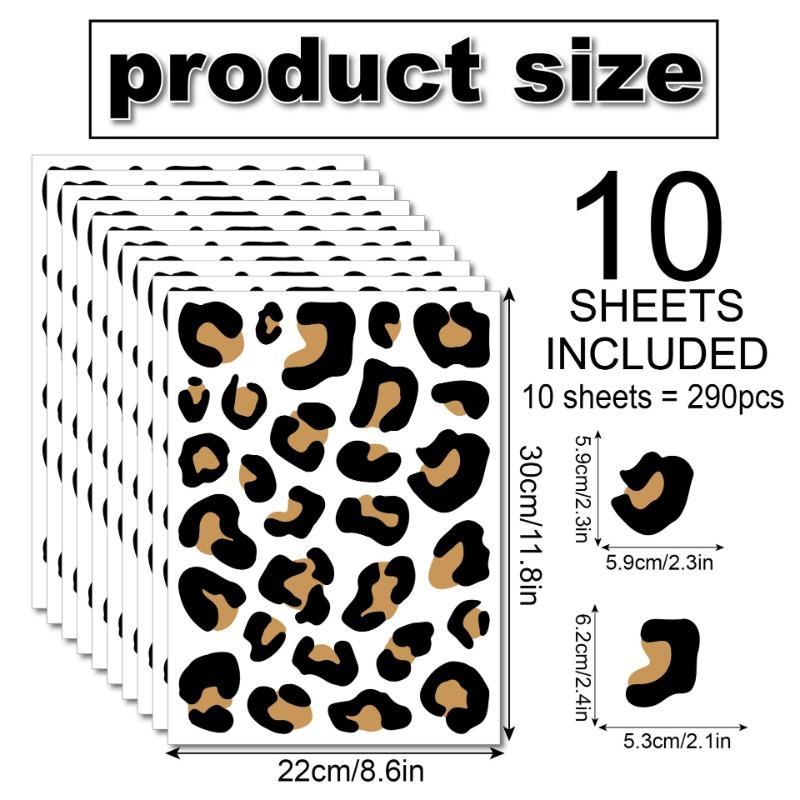 Леопардовый принт наклейки на стену неровные точки простой стиль черная текстура украшение дома фоновая стена самоклеящиеся наклейки на стену