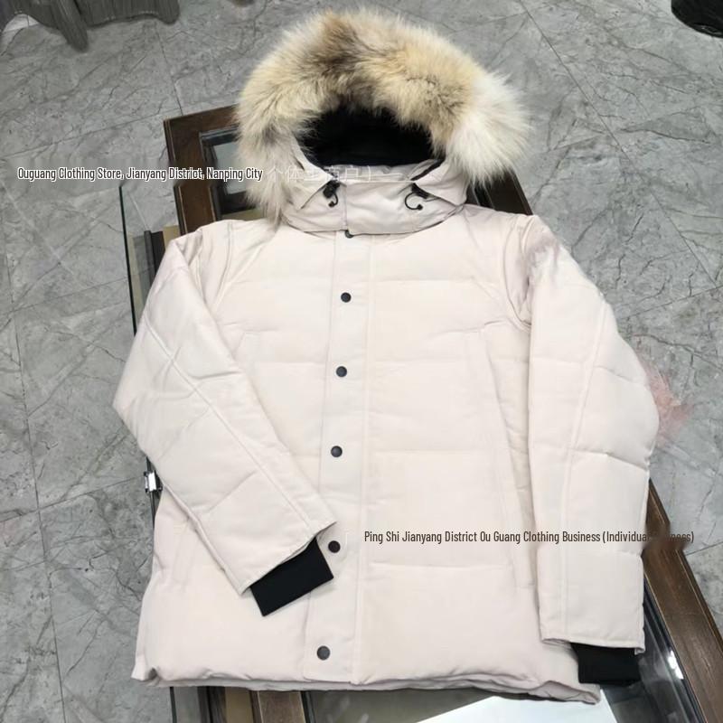 Пуховик Canada Goose - 29 стилей, Волк, Толстая унисекс парка средней длины 3808M