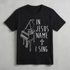 In Jesus Name I Play Bass Guitar Christian Bass Player T-Shirt For Men Women