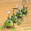Садовая статуэтка лягушки, ручная работа, железное украшение в виде лягушки, коллекционная фигурка лягушки для патио