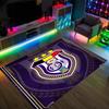 Anderlecht FC Design Crystal Velvet Carpet Cozy Non?Slip Printed Rug For Bedroom Living Room Entrance