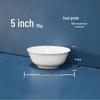 Белые melamine суповые/рисовые миски JingJingRS, 5 дюймов (10 шт.)