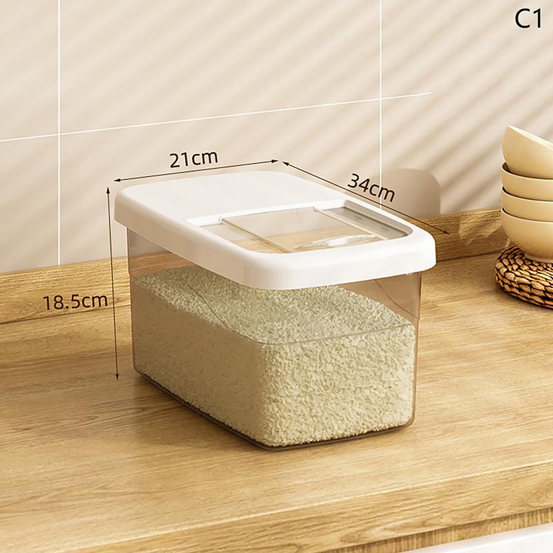 Креативное ведро для риса, резервуар, влагонепроницаемый, защищенный от насекомых, герметичный контейнер для хранения риса, контейнер для пищевых продуктов из зерновых, кухонные аксессуары