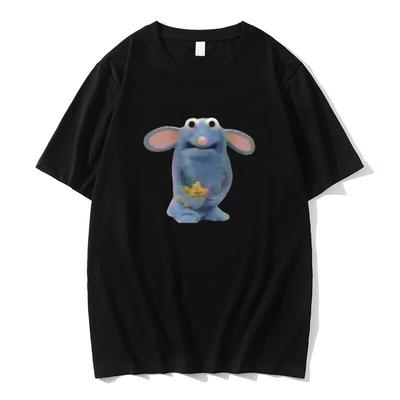 Забавная футболка с принтом Tutter Mouse, милые футболки унисекс, летние женские модные повседневные свободные футболки унисекс, футболки унисекс из 100% чистого хлопка