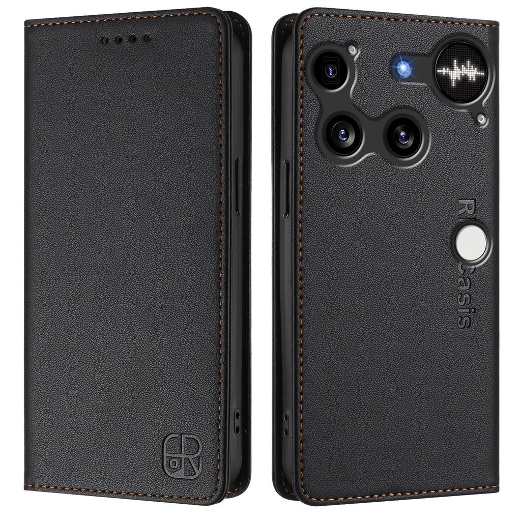 Ни за что Телефон (3) Кожаный чехол 5G RINACASIS RC01 Чехол для телефона с RFID-блокировкой Кошелек Подставка