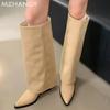 Модные ковбойские женские высокие сапоги с острым носком на каблуках Зимняя модная обувь для женщин 2024 года Трендовые зимние сапоги Элегантные челси женские ботинки