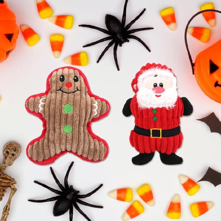 Игрушка для дрессировки собак Пищалка Рождественский подарок для средних собак Мягкие плюшевые жевательные игрушки